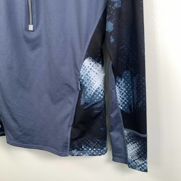 Athleta Women's M Blue Running Wild Half Zip Long Sleeve Pullover - Picture 3 of 7